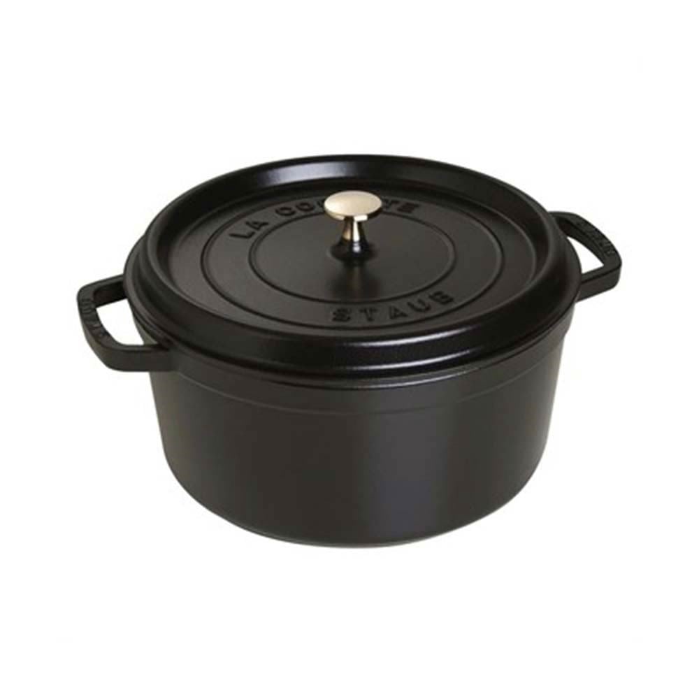 Staub Döküm Tencere Yuvarlak 28 cm SiyahStaub