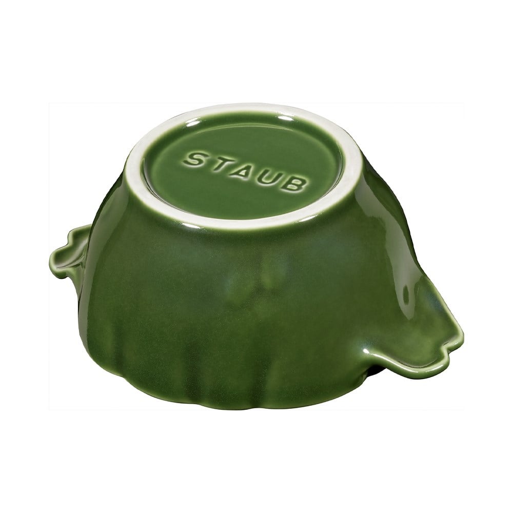Staub Enginar Desen Seramik Döküm Kase 13 cm YeşilStaub