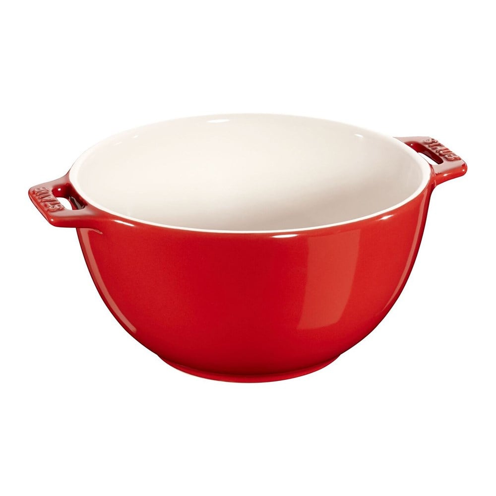 Staub Kulplu Seramik Servis Kasesi 18 cm KirazStaub