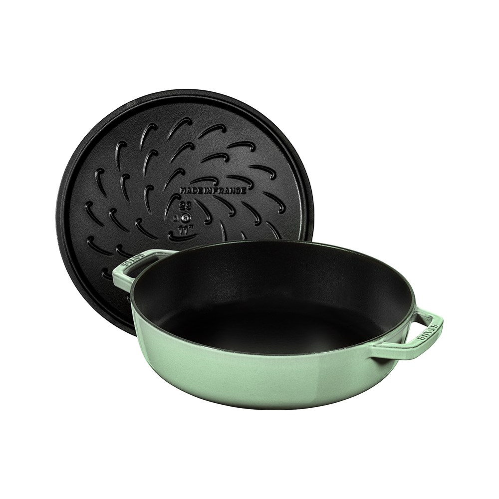 Staub La Cocotte Chistera Yağmur Efektli Döküm Tencere 28 cm AdaçayıStaub