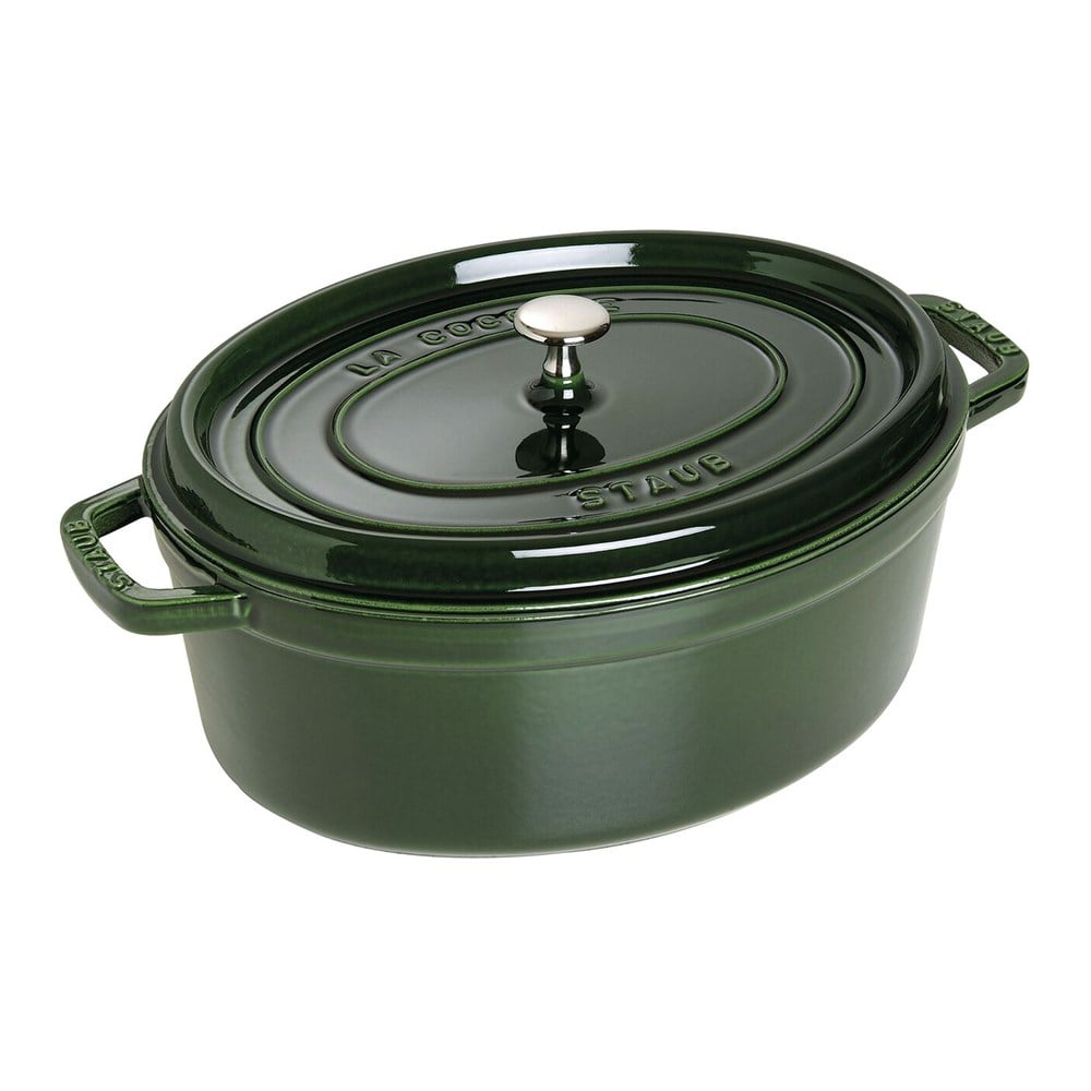 Staub La Cocotte Döküm Tencere Oval 3,2 L Fesleğen YeşiliStaub
