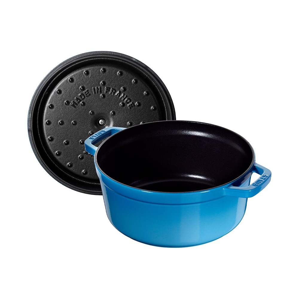 Staub La Cocotte Döküm Tencere Yuvarlak 24 cm Buz MaviStaub