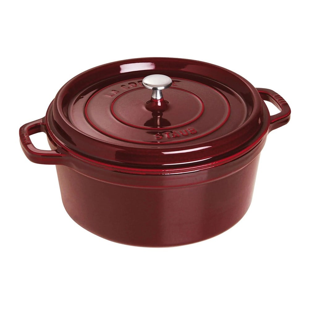 Staub La Cocotte Döküm Tencere Yuvarlak 28 cm BordoStaub