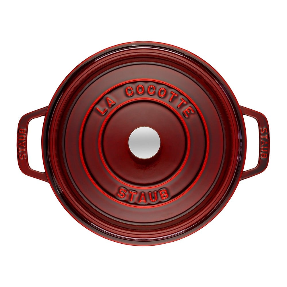 Staub La Cocotte Döküm Tencere Yuvarlak 28 cm BordoStaub