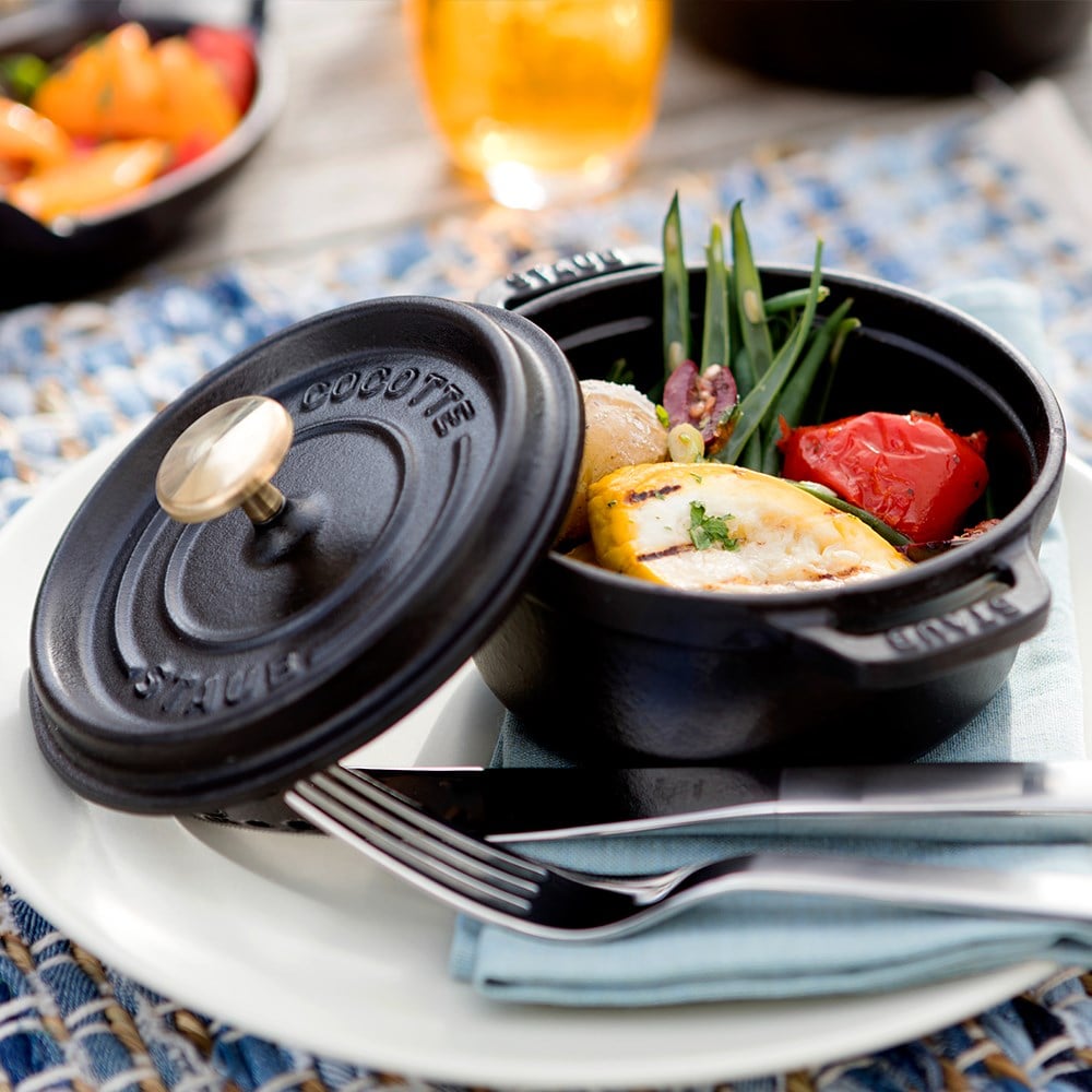 Staub La Cocotte Mini Döküm Tencere Yuvarlak 10 cm SiyahStaub