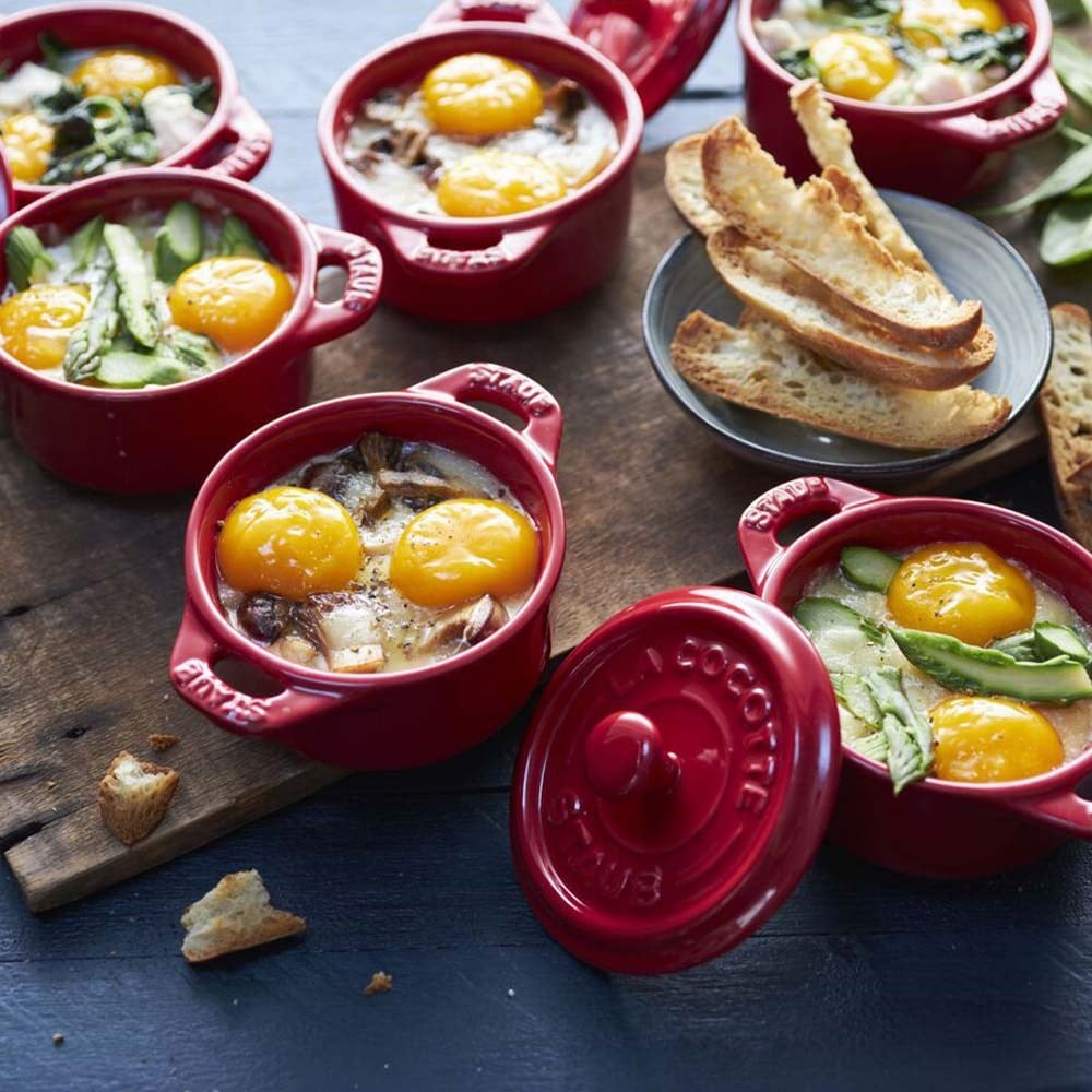 Staub Mini Cocotte Seramik Güveç Seti 4'lü KirazStaub