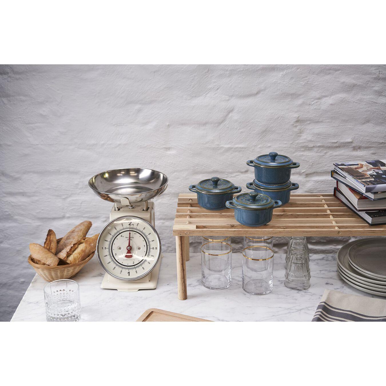 Staub Mini Cocotte Seramik Güveç Seti 4'lü Antik TurkuazStaub