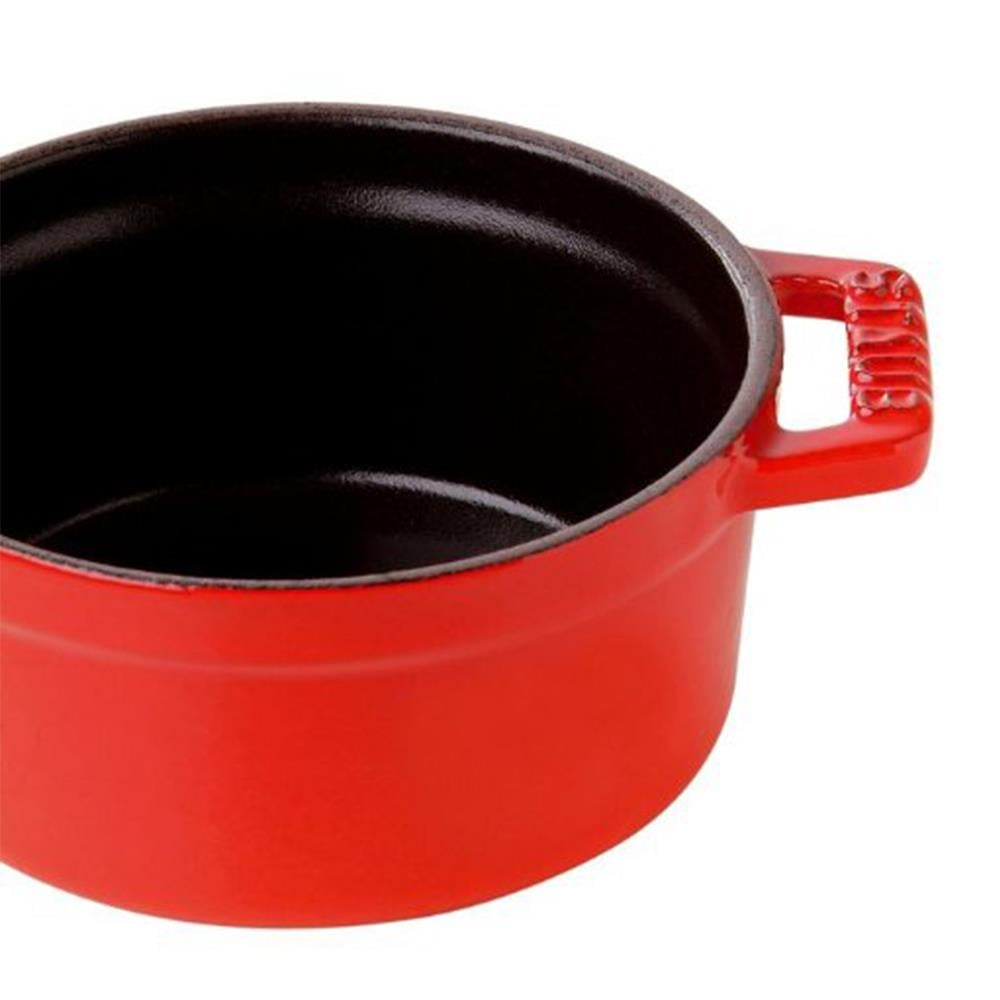 Staub Mini Döküm Tencere Yuvarlak 10 cm KirazStaub
