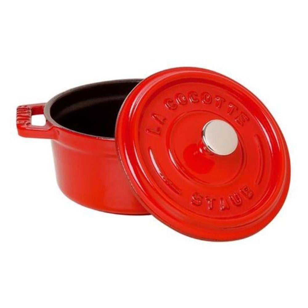 Staub Mini Döküm Tencere Yuvarlak 10 cm KirazStaub