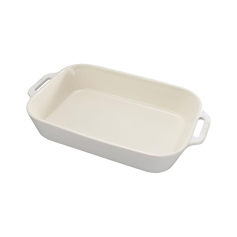 Staub Seramik Dikdörtgen Fırın Kabı 34 x 24 cm BeyazStaub