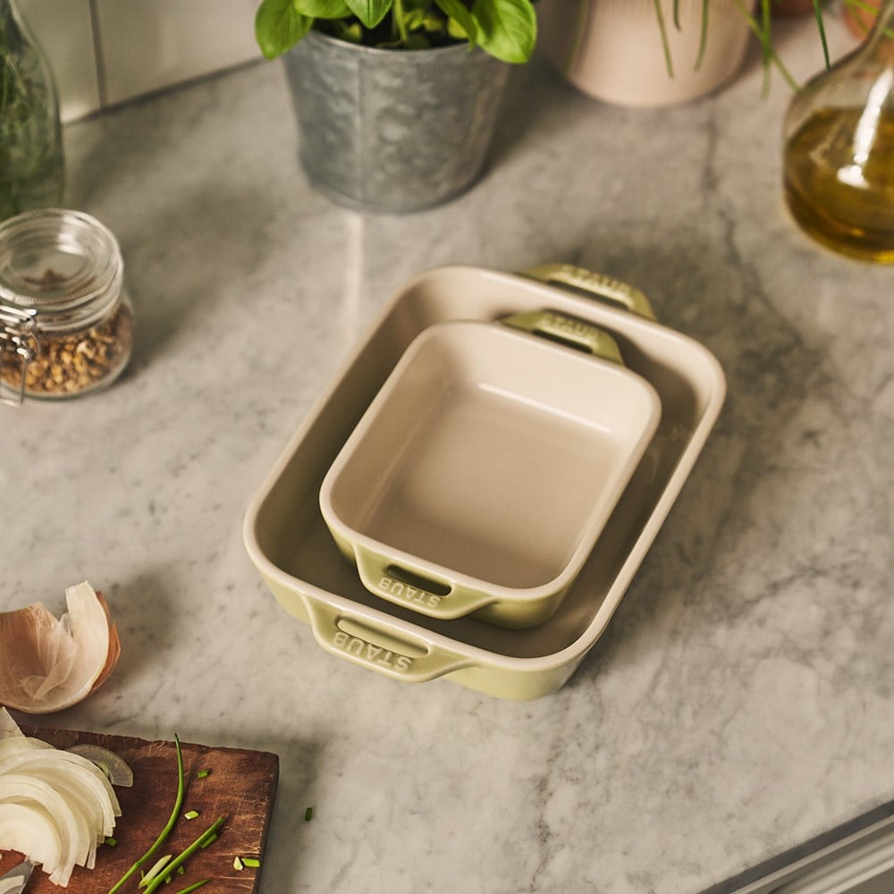 Staub Seramik Fırın Kabı Seti 2'li Açık YeşilStaub