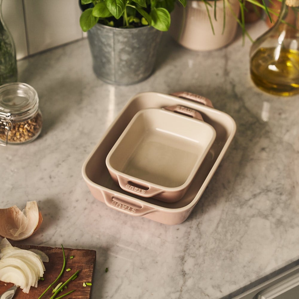 Staub Seramik Fırın Kabı Seti 2'li PembeStaub