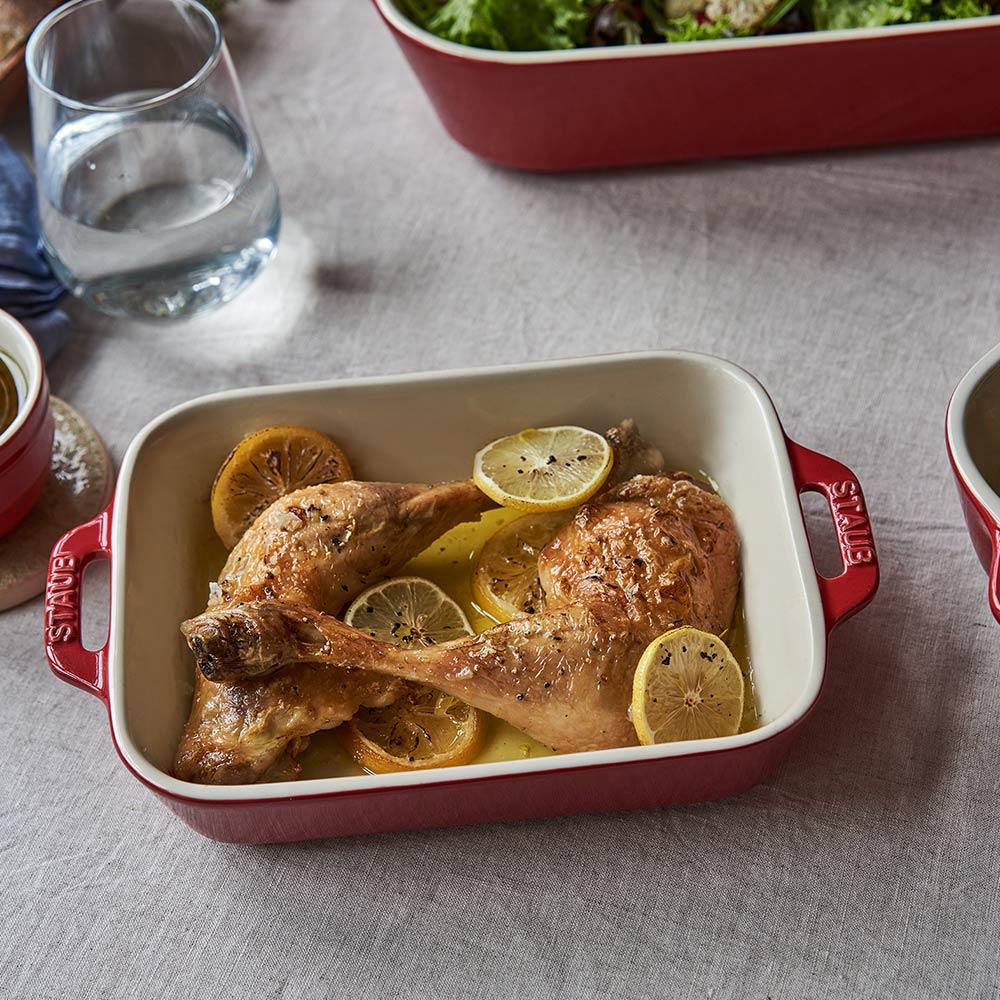 Staub Seramik Fırın Kabı Seti 3'lü KirazStaub