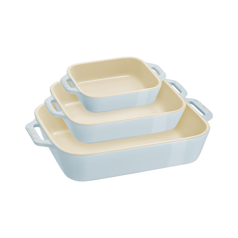 Staub Seramik Fırın Kabı Seti 3'lü MaviStaub