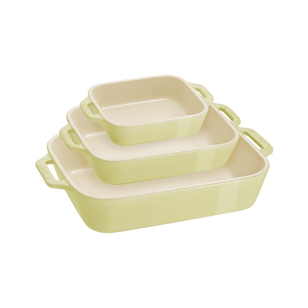Staub Seramik Fırın Kabı Seti 3'lü YeşilStaub