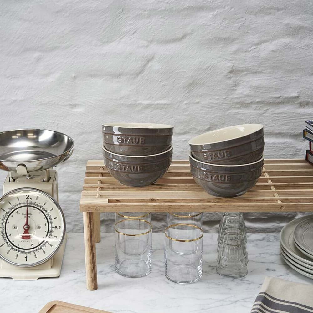Staub Seramik Kase 4'lü Set 14 cm Antik GriStaub