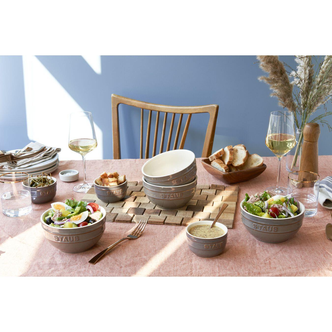 Staub Seramik Kase 4'lü Set 14 cm Antik GriStaub