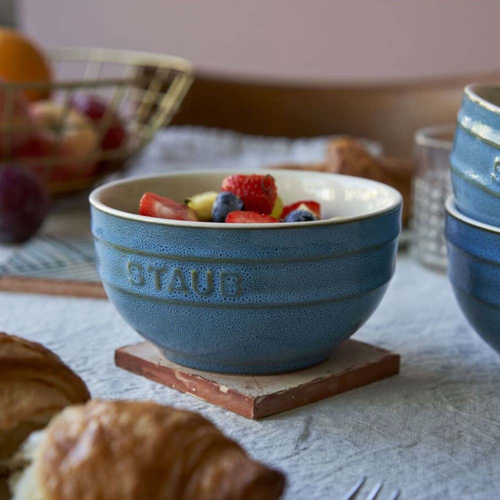 Staub Seramik Kase 4'lü Set 14 cm Antik TurkuazStaub