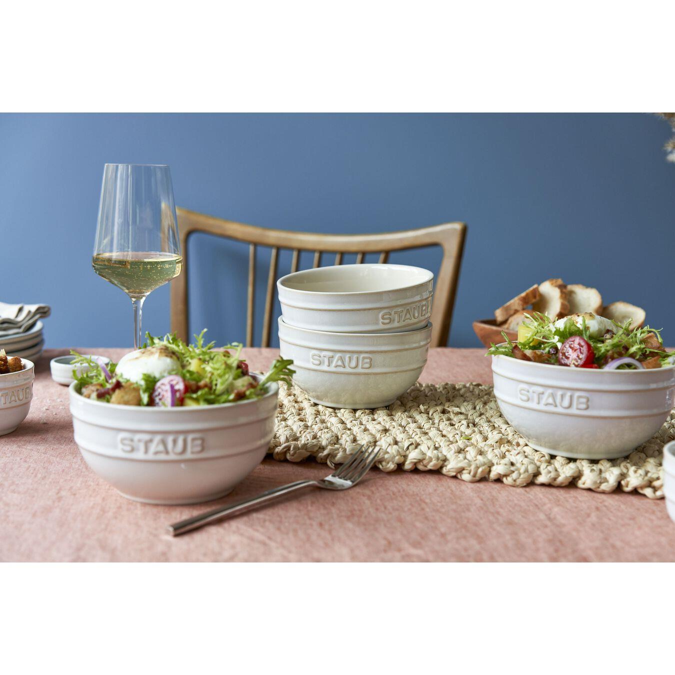 Staub Seramik Kase 4'lü Set 14 cm FildişiStaub