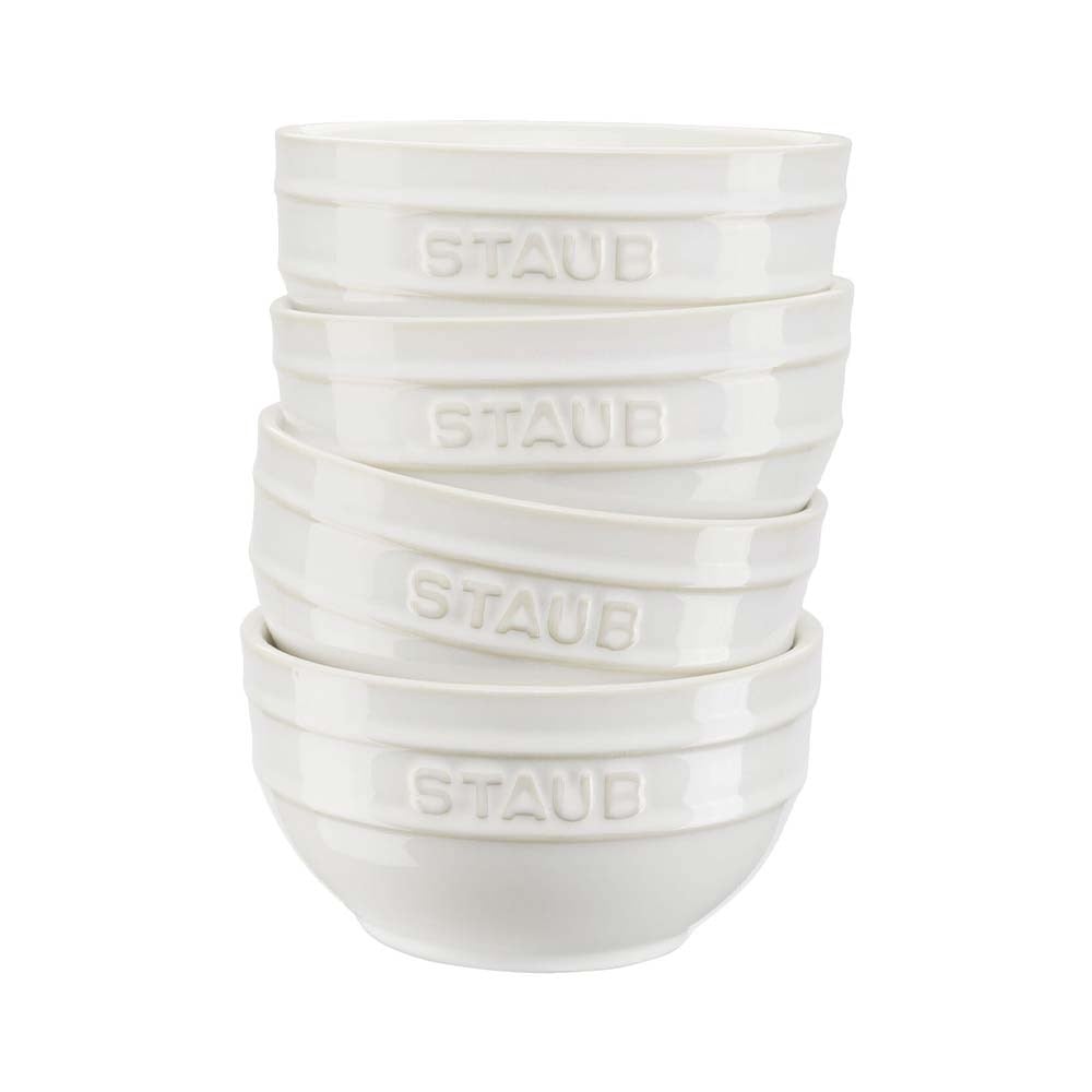 Staub Seramik Kase 4'lü Set 14 cm FildişiStaub