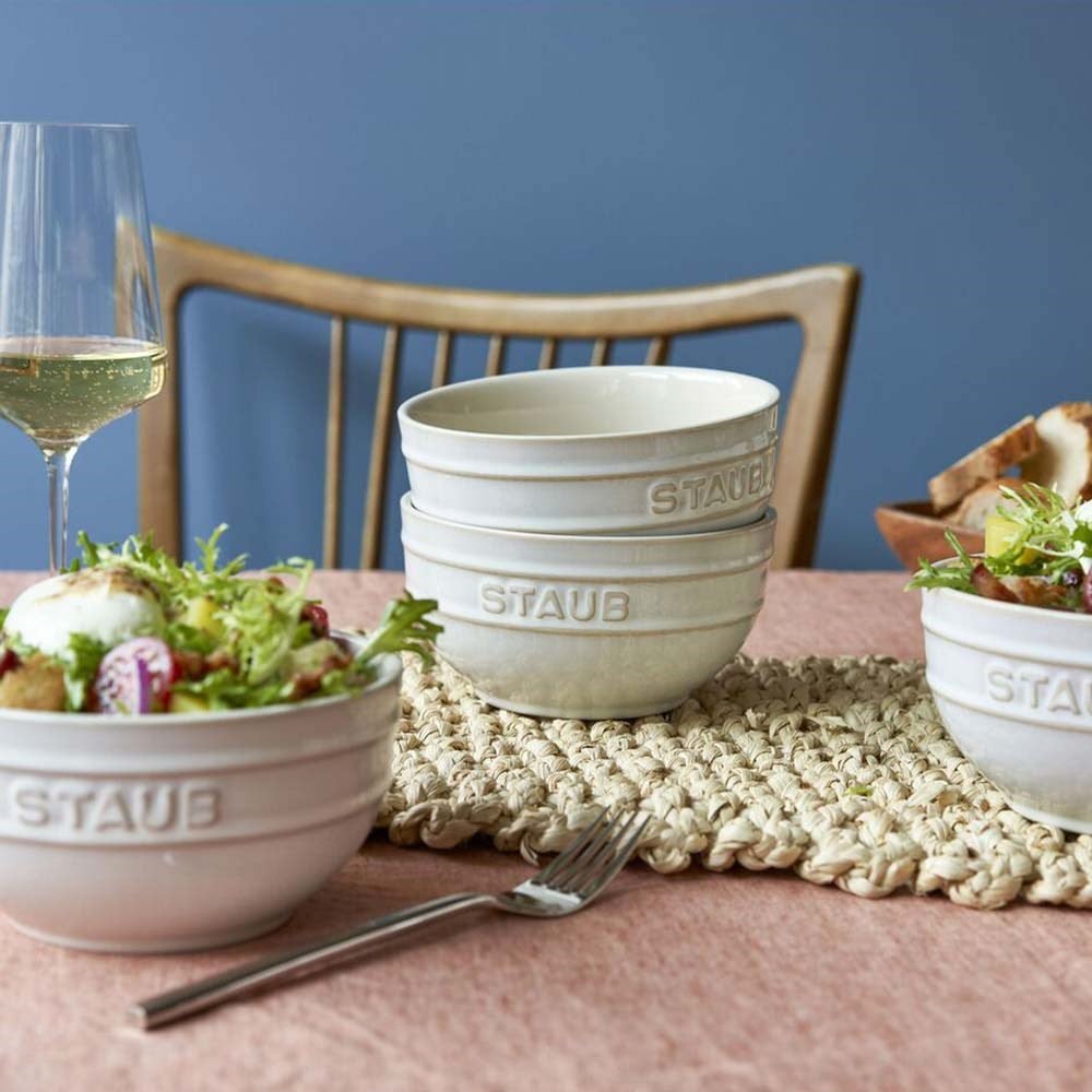Staub Seramik Kase 4'lü Set 14 cm FildişiStaub