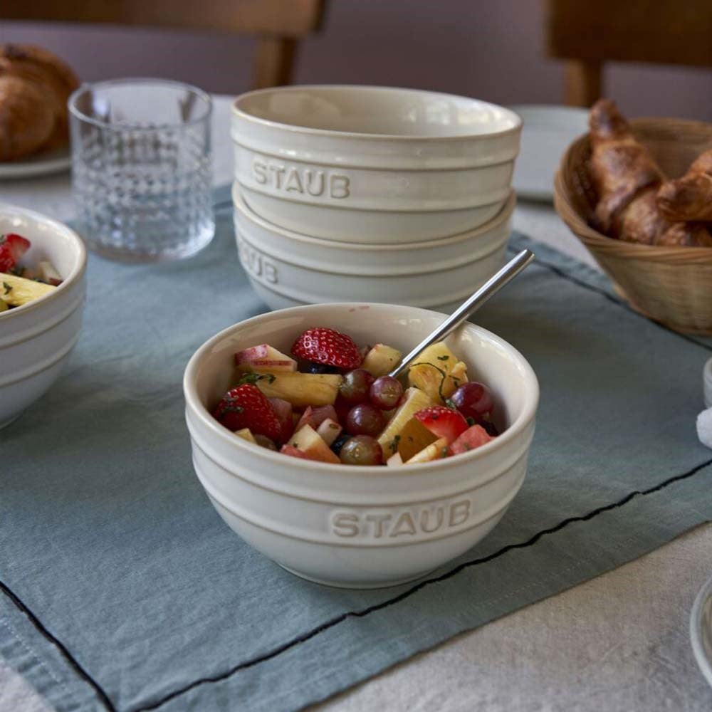 Staub Seramik Kase 4'lü Set 14 cm FildişiStaub
