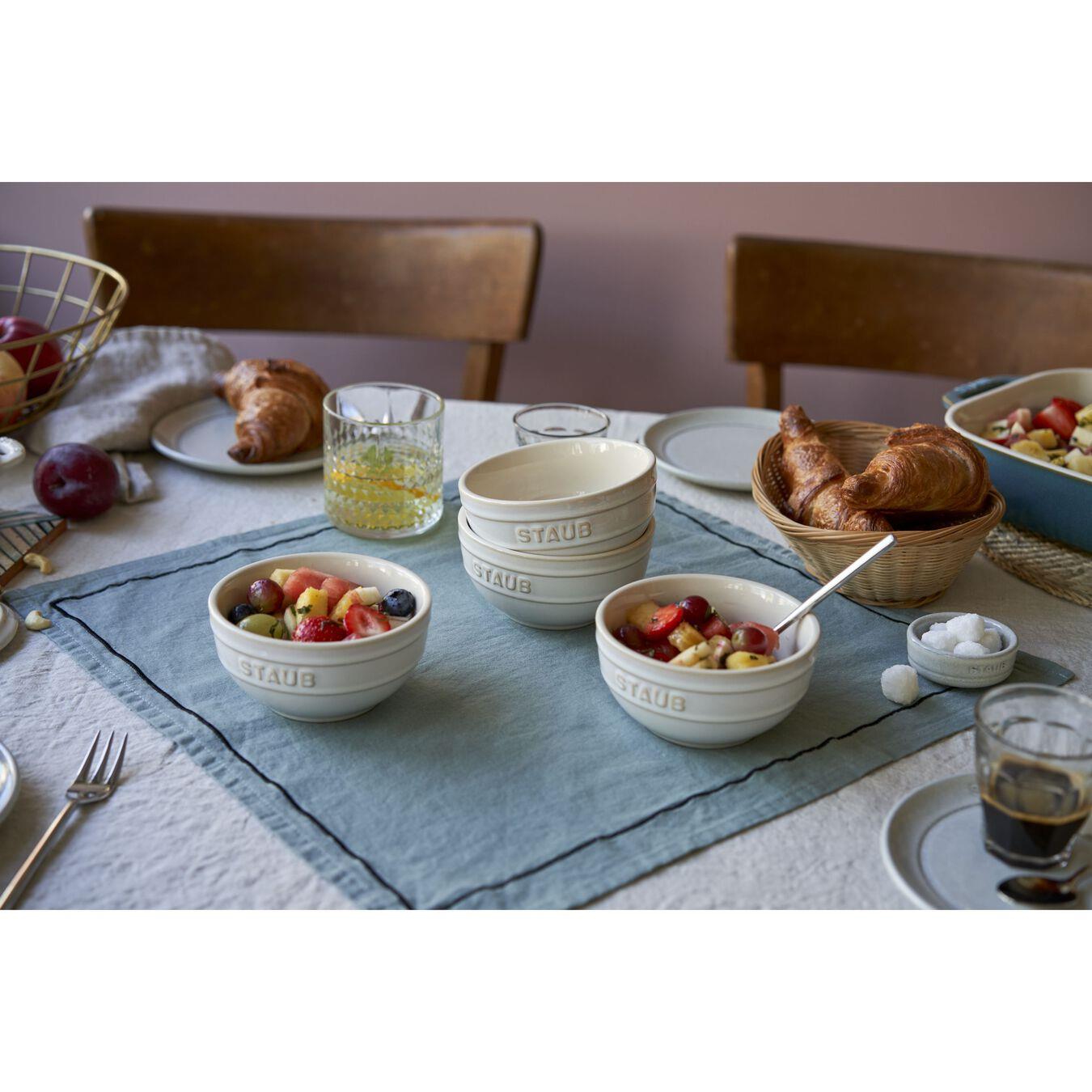 Staub Seramik Kase 4'lü Set 14 cm FildişiStaub