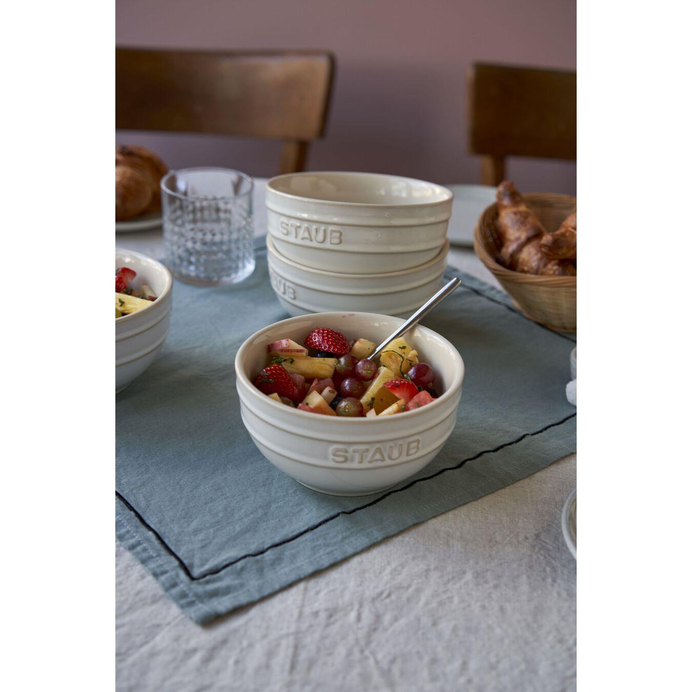 Staub Seramik Kase 4'lü Set 14 cm FildişiStaub