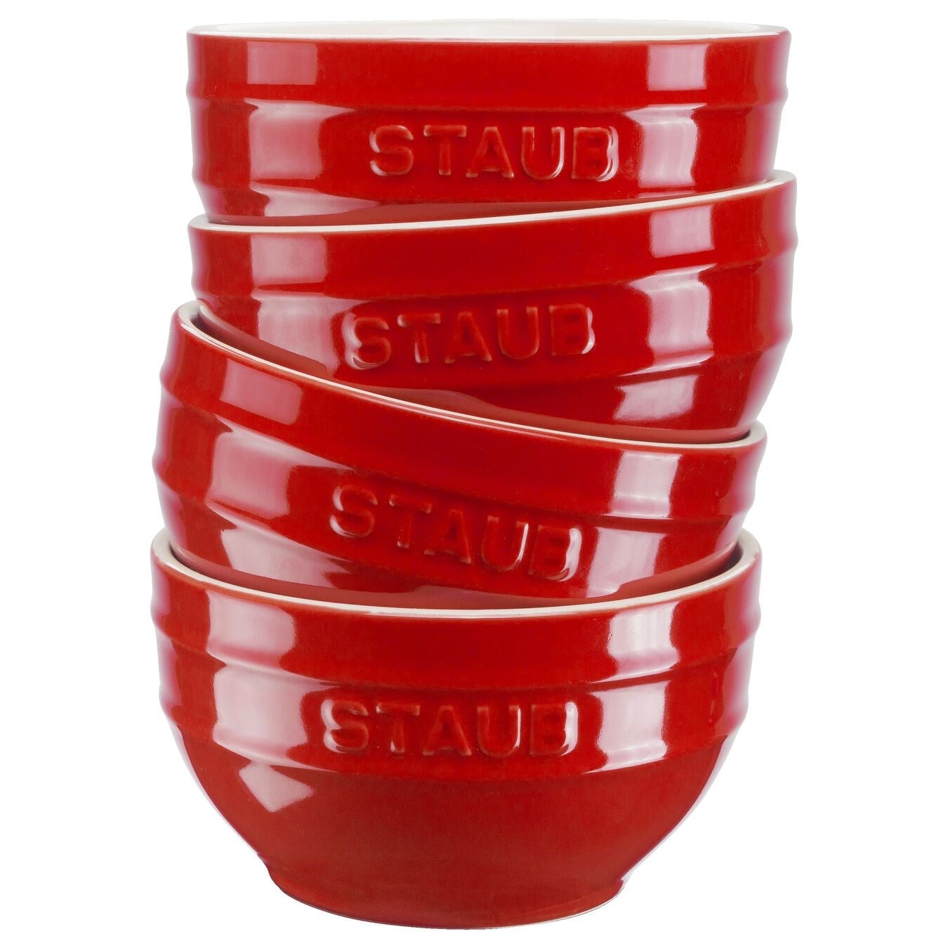 Staub Seramik Kase 4'lü Set 14 cm KirazStaub