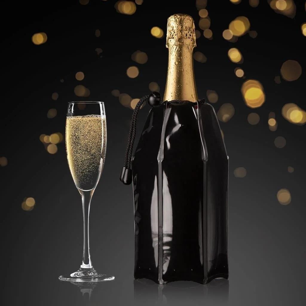 Vacu Vin Active Şampanya Soğutucu SiyahVacu Vin