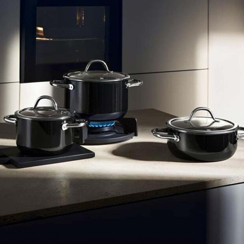 WMF Fusiontec Tencere Seti 3 Parça SiyahWMF