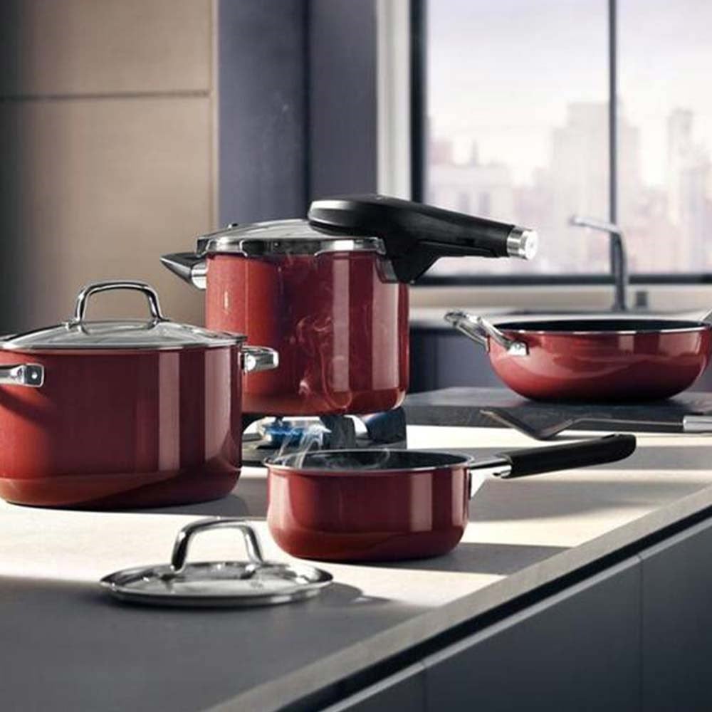 WMF Fusiontec Tencere Seti 4 Parça KırmızıWMF