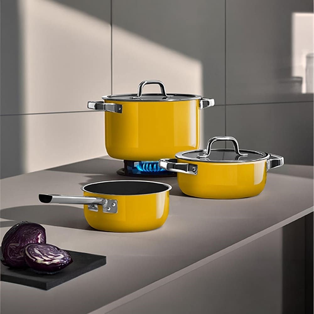 WMF Fusiontec Tencere Seti 4 Parça Mango SarıWMF