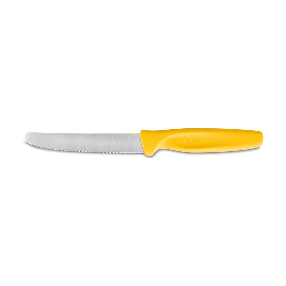 Wüsthof Create Tırtıklı Soyma Bıçağı 10 cm SarıWüsthof