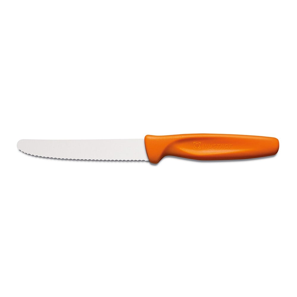Wüsthof Tırtıklı Soyma Bıçağı 10 cm TuruncuWüsthof