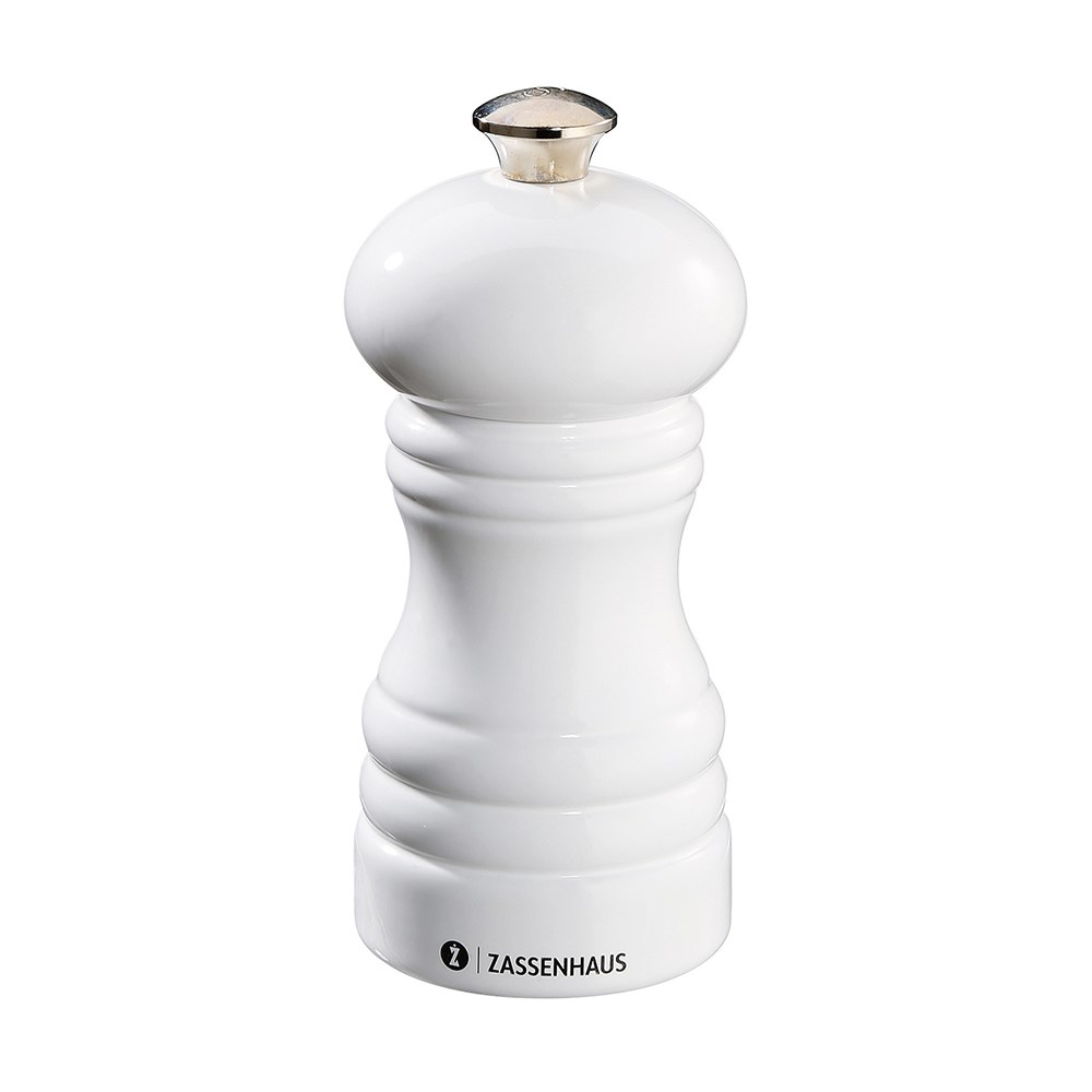 Zassenhaus Berlin Tuz Değirmeni 12 cm Parlak BeyazZassenhaus
