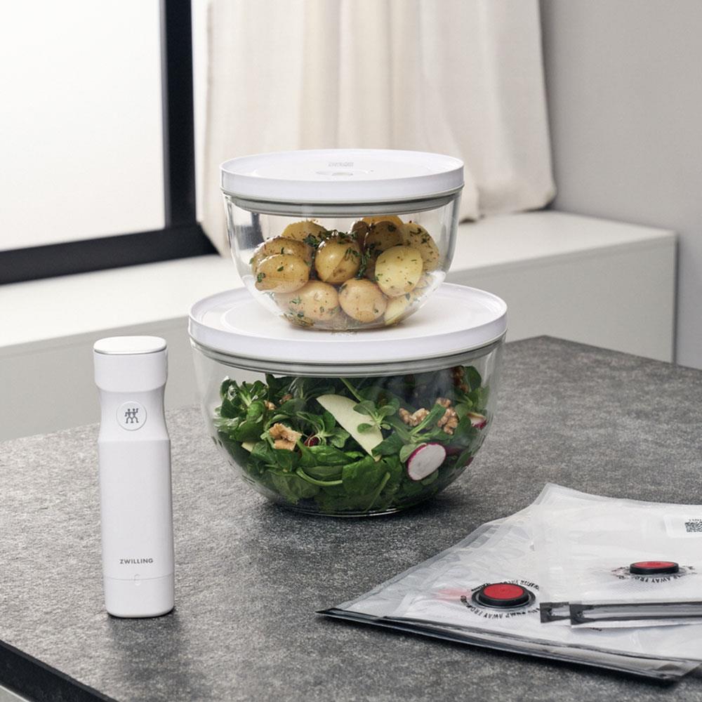 Zwilling Fresh & Save Bowls Vakumlu Başlangıç Seti M/L 9 Parça CamZwilling