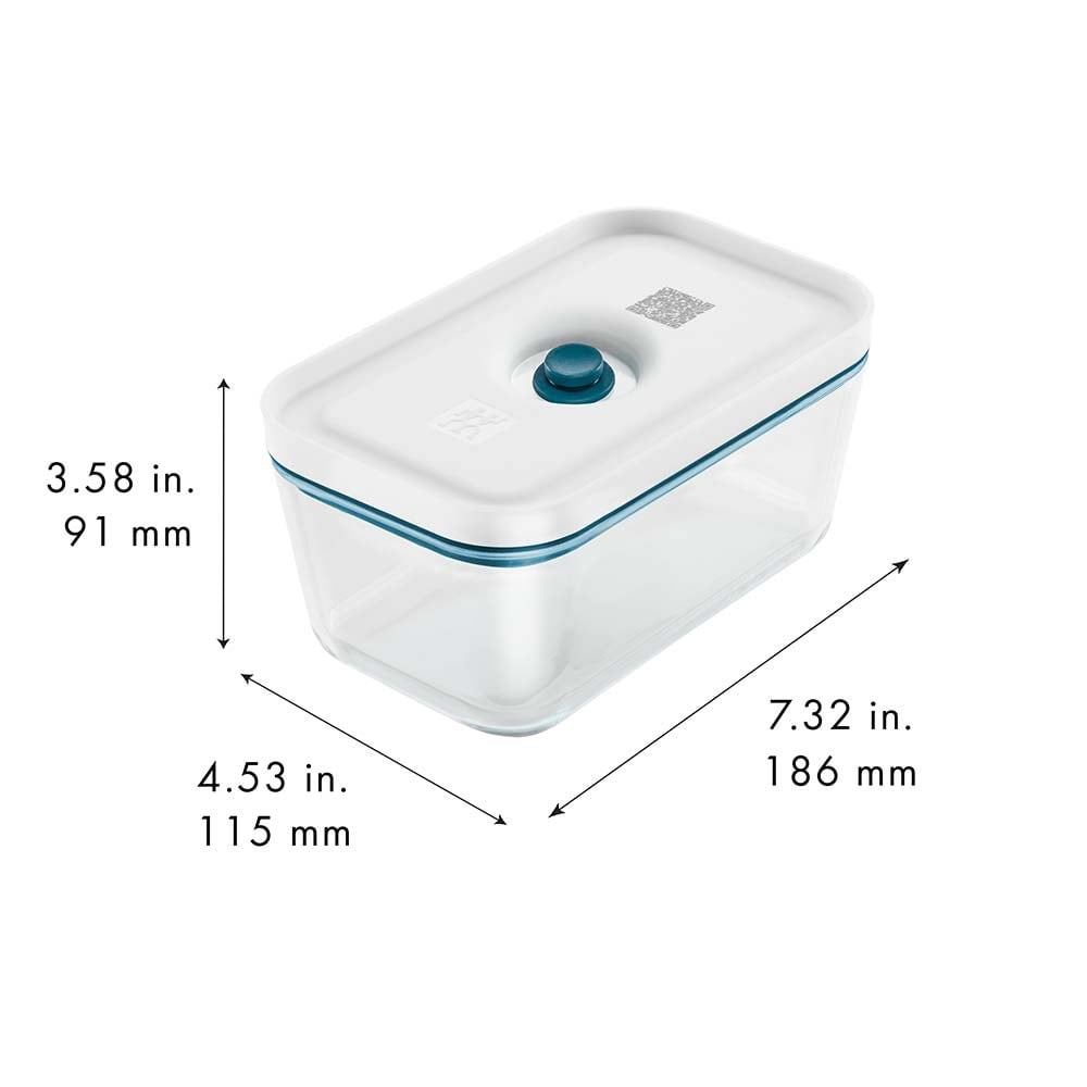 Zwilling Fresh & Save Vakumlu Cam Saklama Kabı M Boyut 0,90 L Akdeniz MavisiZwilling
