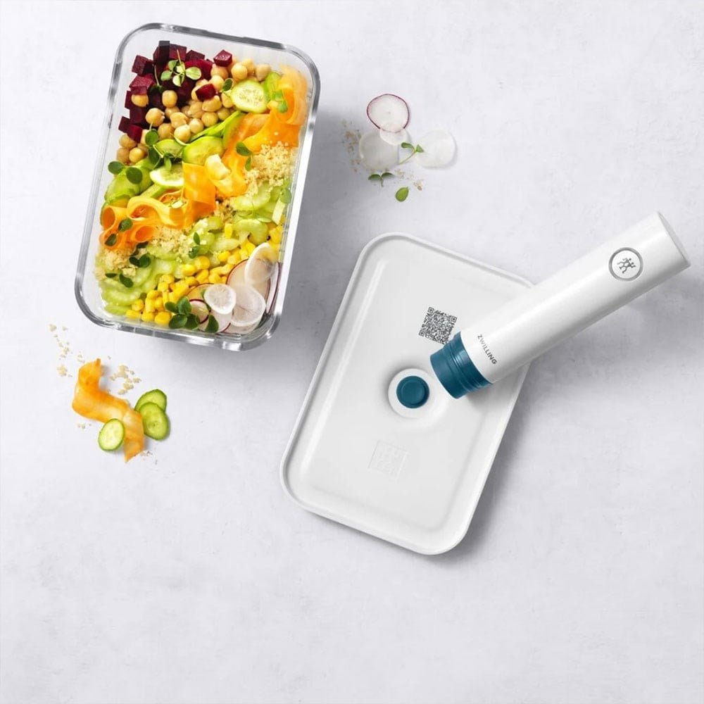 Zwilling Fresh & Save Vakumlu Cam Saklama Kabı L Boyut 2 L Akdeniz MavisiZwilling
