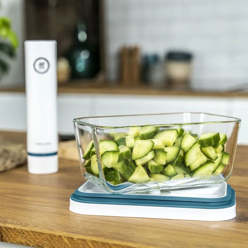 Zwilling Fresh & Save Vakumlu Cam Saklama Kabı L Boyut 2 L Akdeniz MavisiZwilling