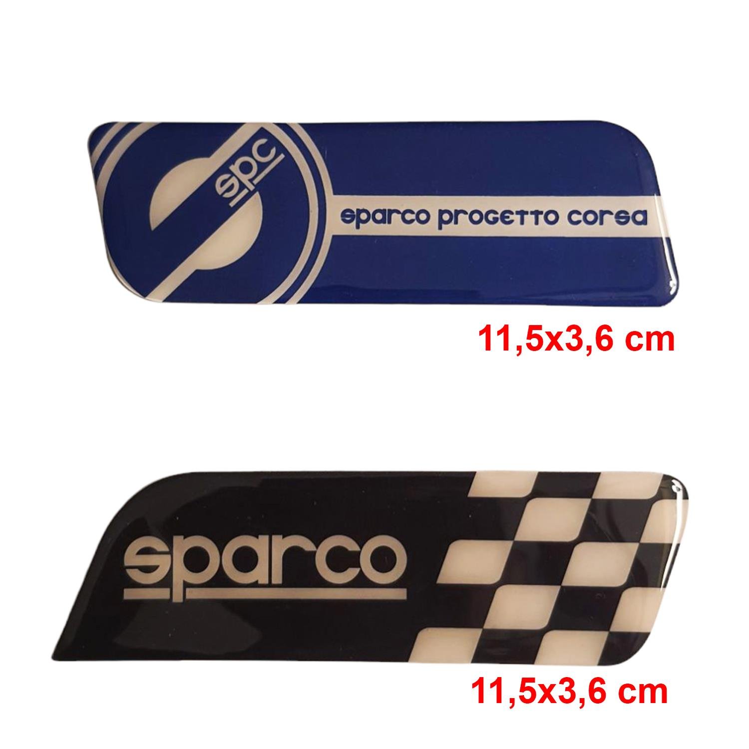 2 Adet Sparco Damla Amblem Kendinden Yapışkanlı 11,5x3,6cm 0557