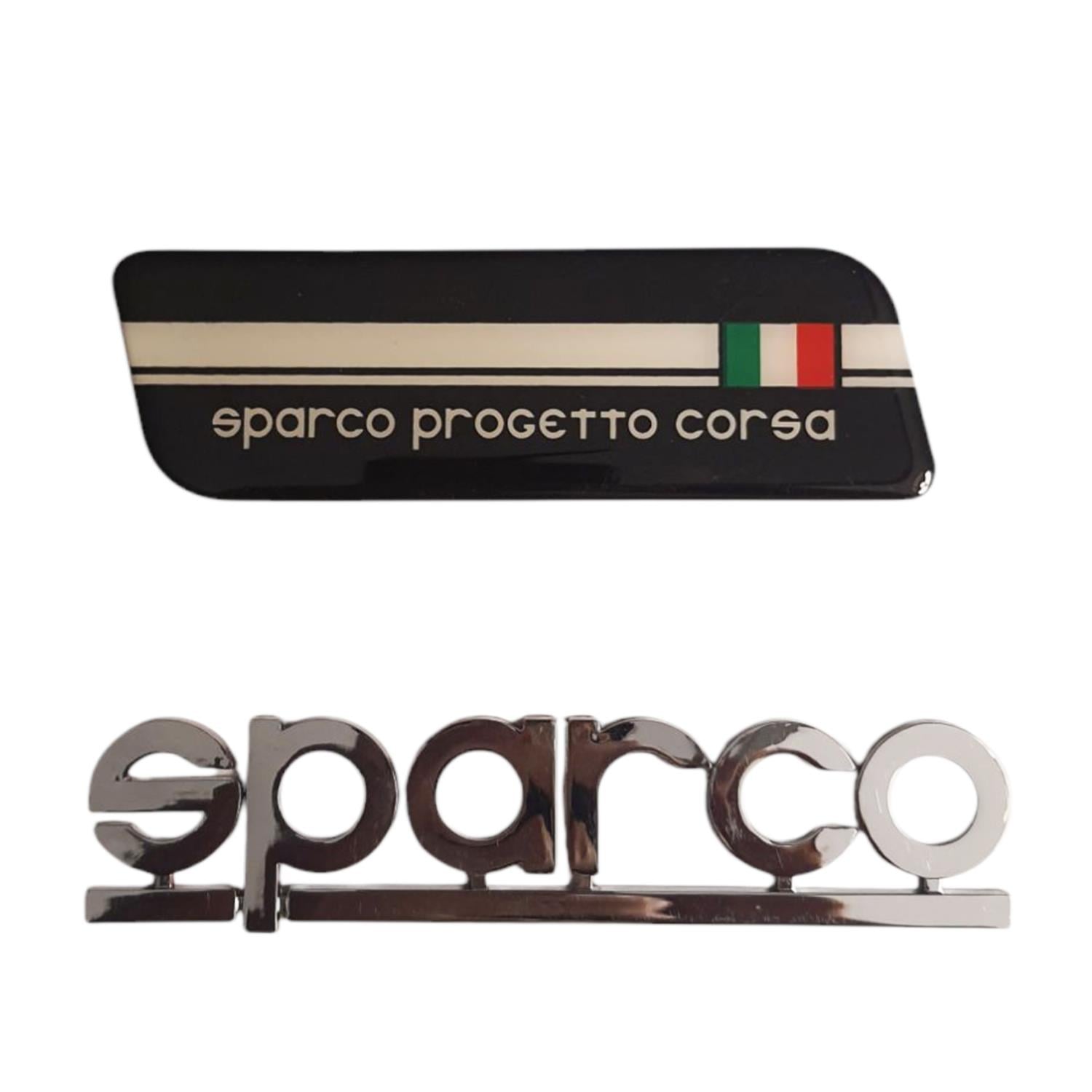 2 Adet Sparco Damla Amblem Kendinden Yapışkanlı 11,5x3,6cm 0571
