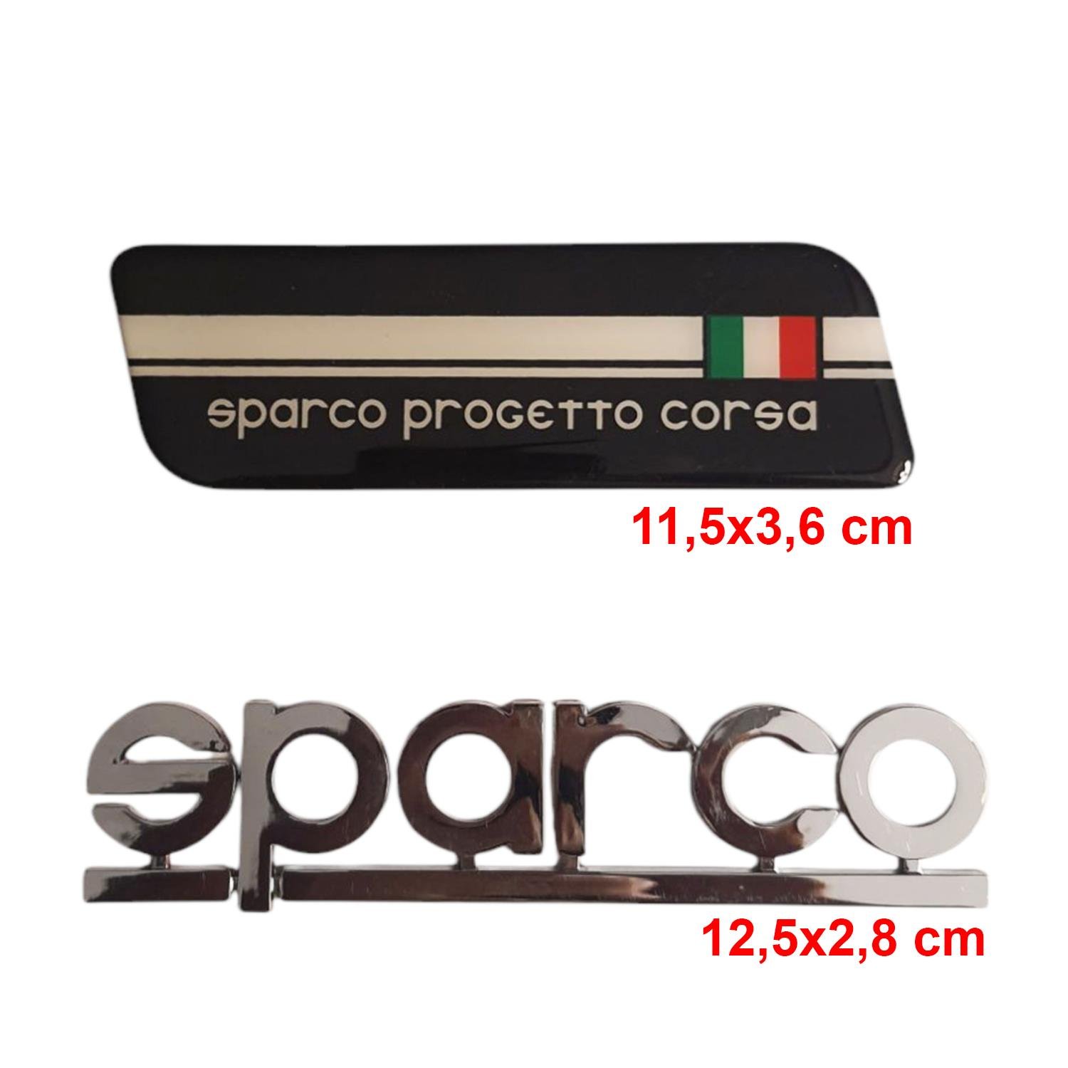 2 Adet Sparco Damla Amblem Kendinden Yapışkanlı 11,5x3,6cm 0571