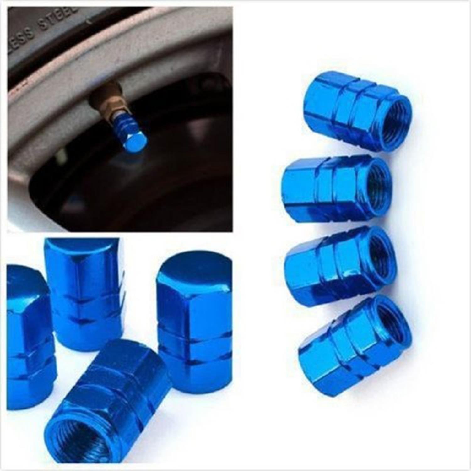Aluminyum Sibop Kapağı 4'lü Set Mavi 5531117