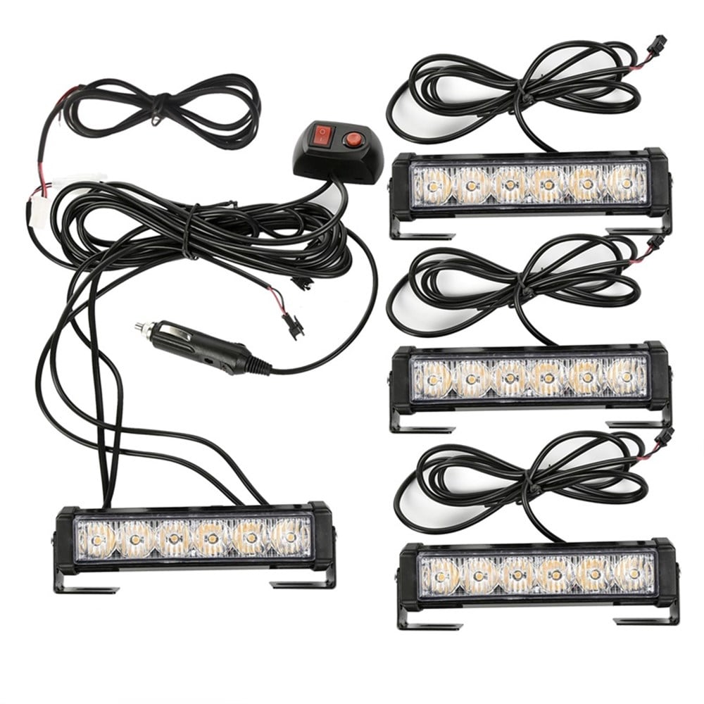 Çakar Lamba Powerledli 4'lü sarı sarı-beyaz beyaz 12-24V / LAPA196