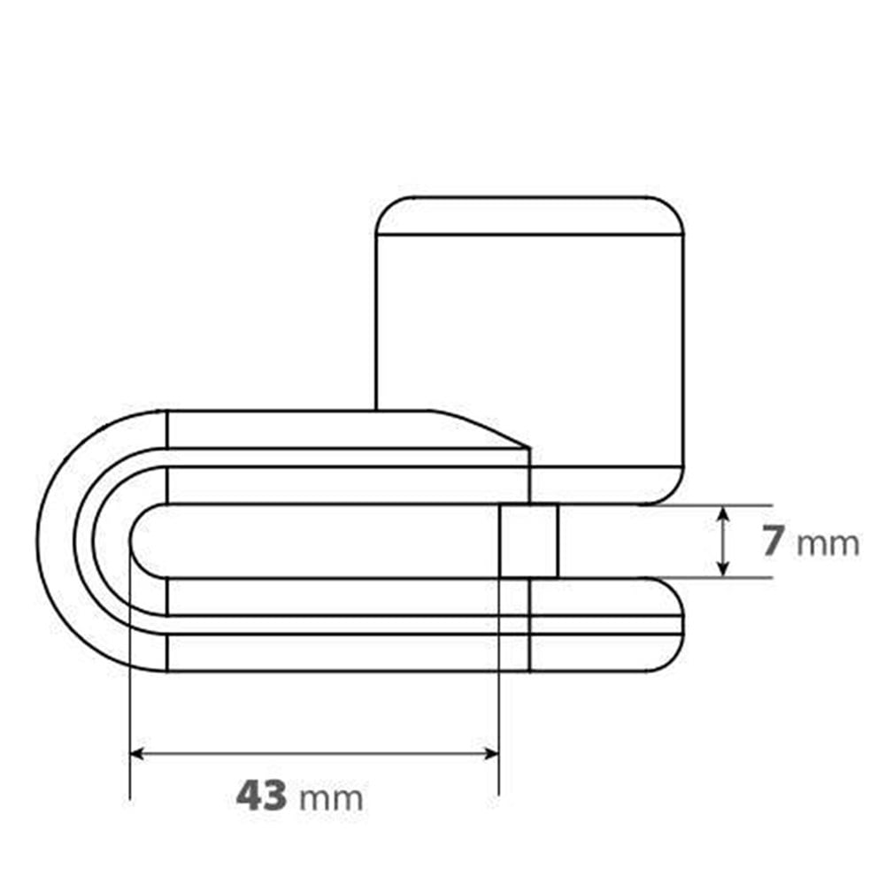 Lampa Pinch Siyah 5,5mm Disk Kilidi 2 Anahtarlı 91563
