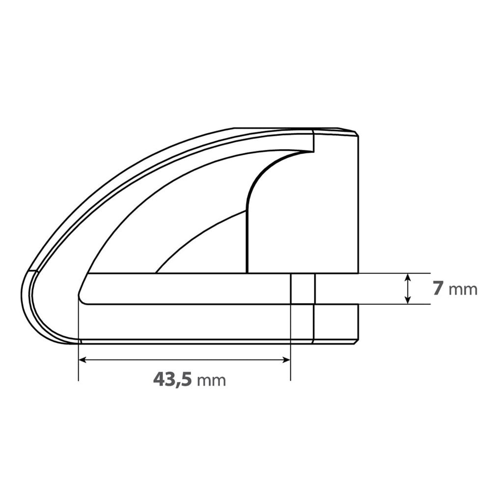Lampa Stone Kırmızı 5,5mm Disk Kilidi 2 Anahtarlı 90589