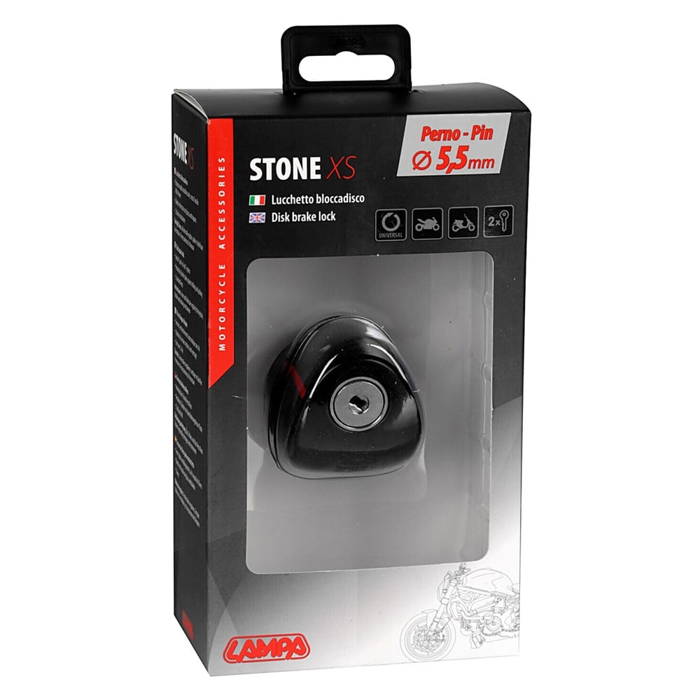 Lampa Stone XS Siyah 5,5mm Disk Kilidi 2 Anahtarlı 90561