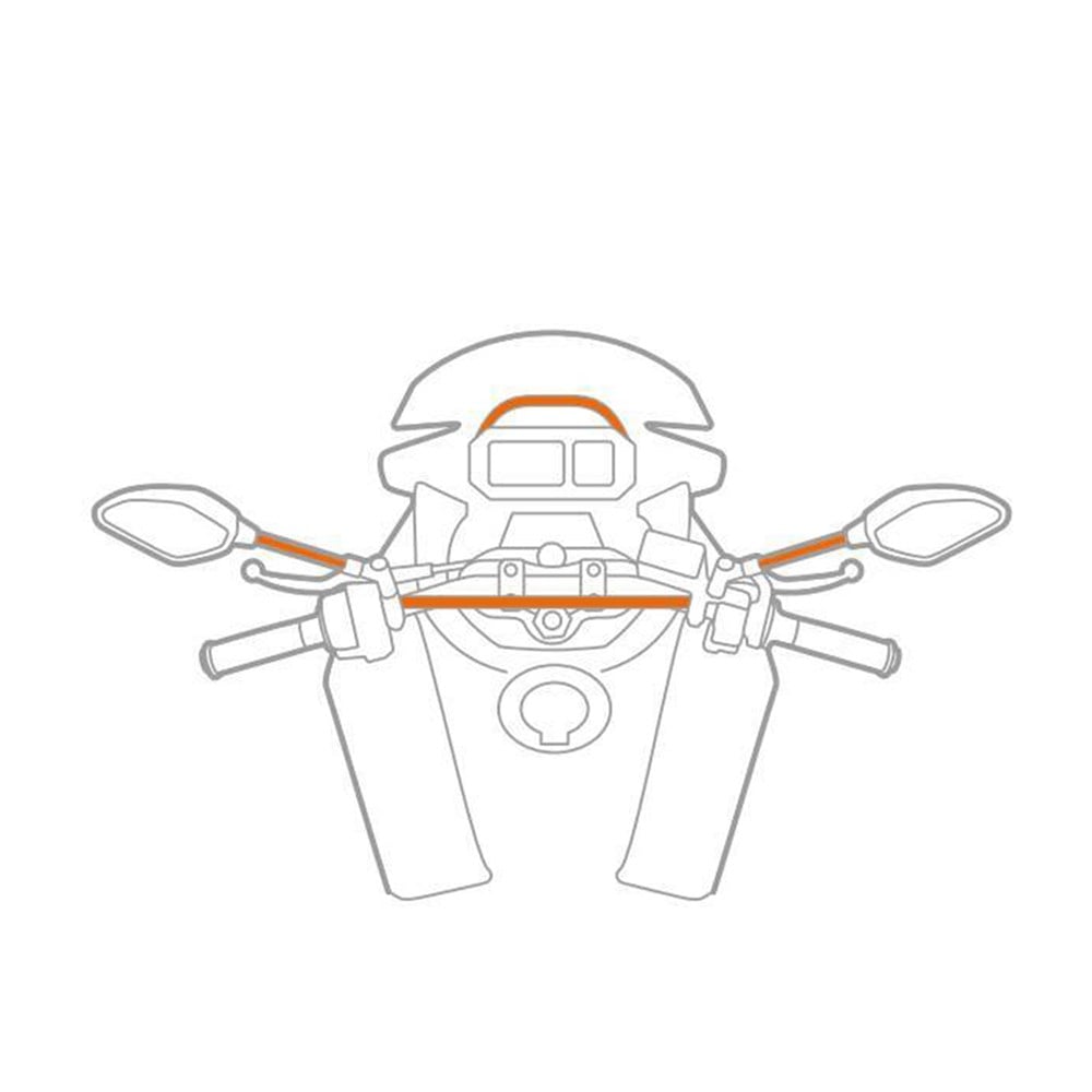 Lampa Titan Opti-Bar Orbit Uzatma Kollu Ayna ve Crossbar Telefon Bağlantı Aparatı 90561