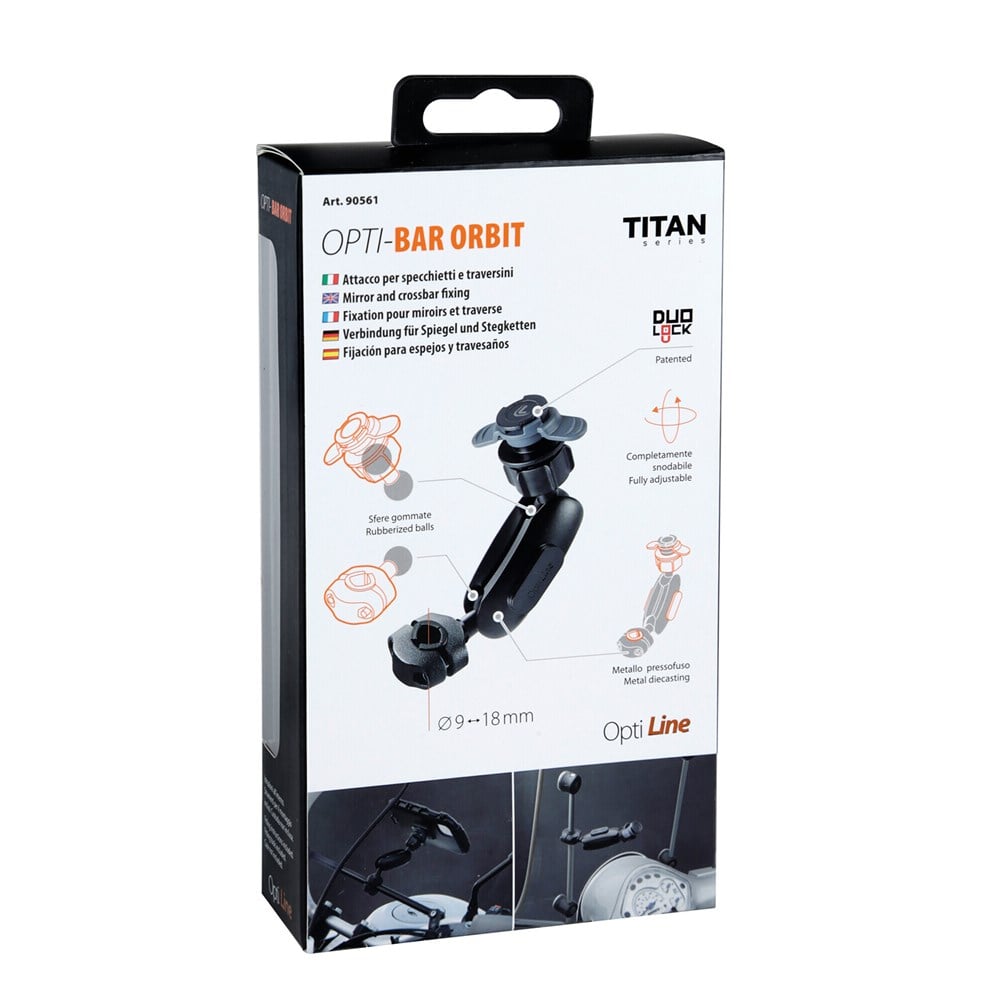 Lampa Titan Opti-Bar Orbit Uzatma Kollu Ayna ve Crossbar Telefon Bağlantı Aparatı 90561